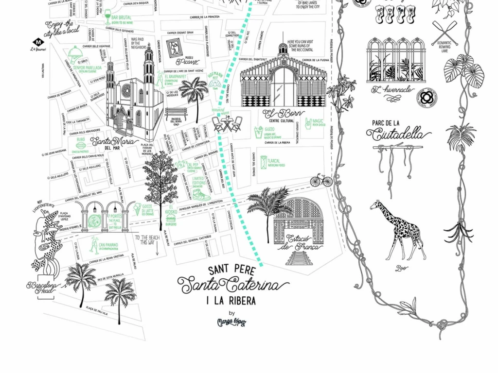 Marga López - Mapa | Hotel REC Barcelona Marga López - Mapa | Hotel REC Barcelona
