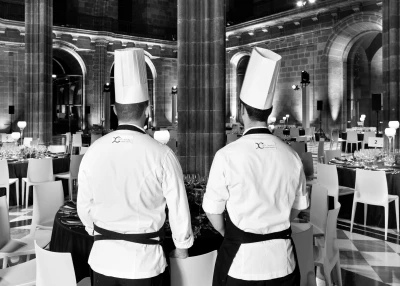 Cocineros espalda