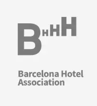 El logotipo de Barcelona Hotel Association aparece en el centro de la imagen.