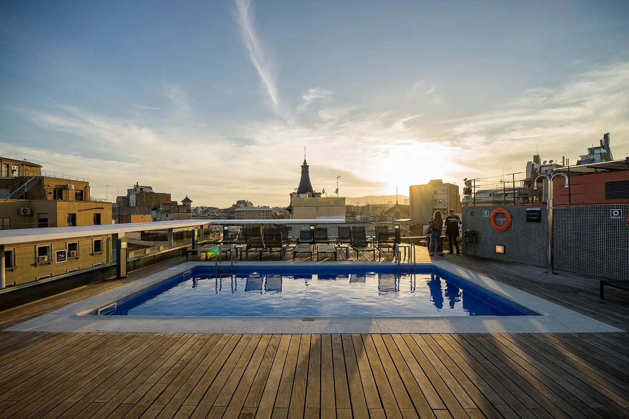 Sunset - Pool | Hotel Jazz Barcelona