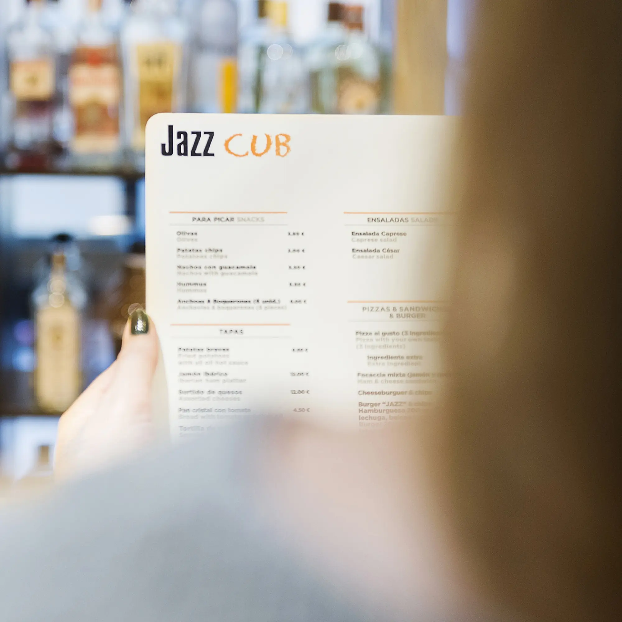 Carta Jazz Cub | Barcelona